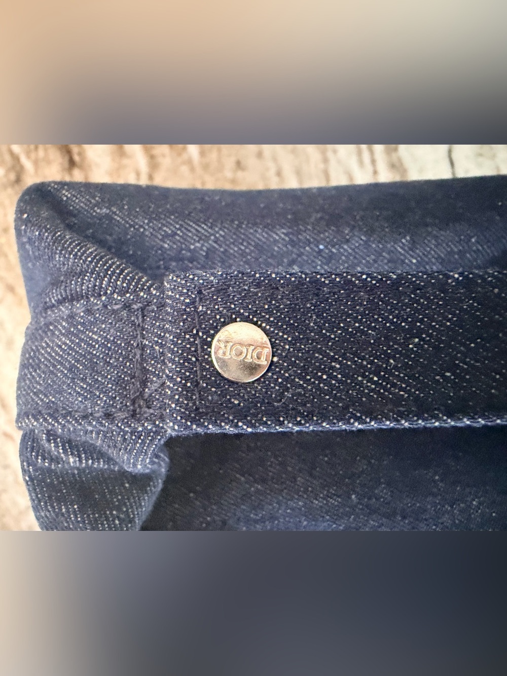 Dior Dark Denim Pouch w Silver Hardware NEW in Box/SEALED in Plastic Bag GWP - Picture 8 of 15